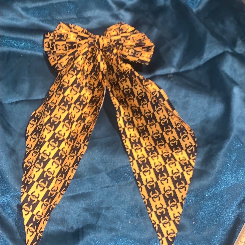 Designer Orangish/Yellowish Hair Bow